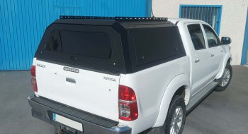 Hard Top Metálico Toyota Hilux Revo/Rocco con ventanas abatibles